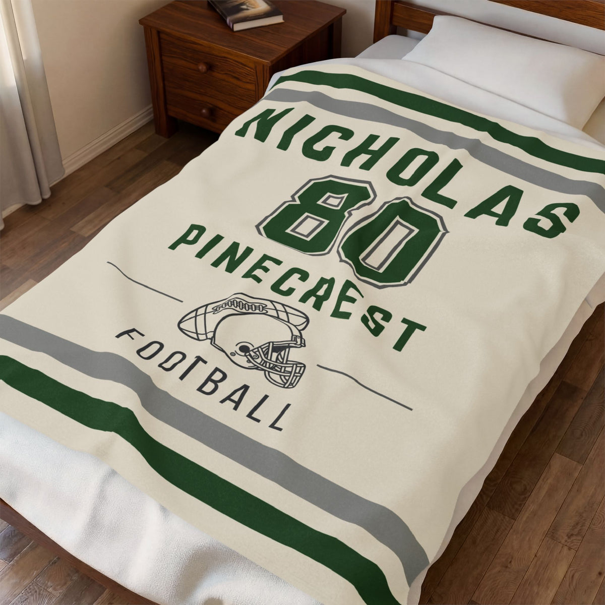Personalized Football Blanket