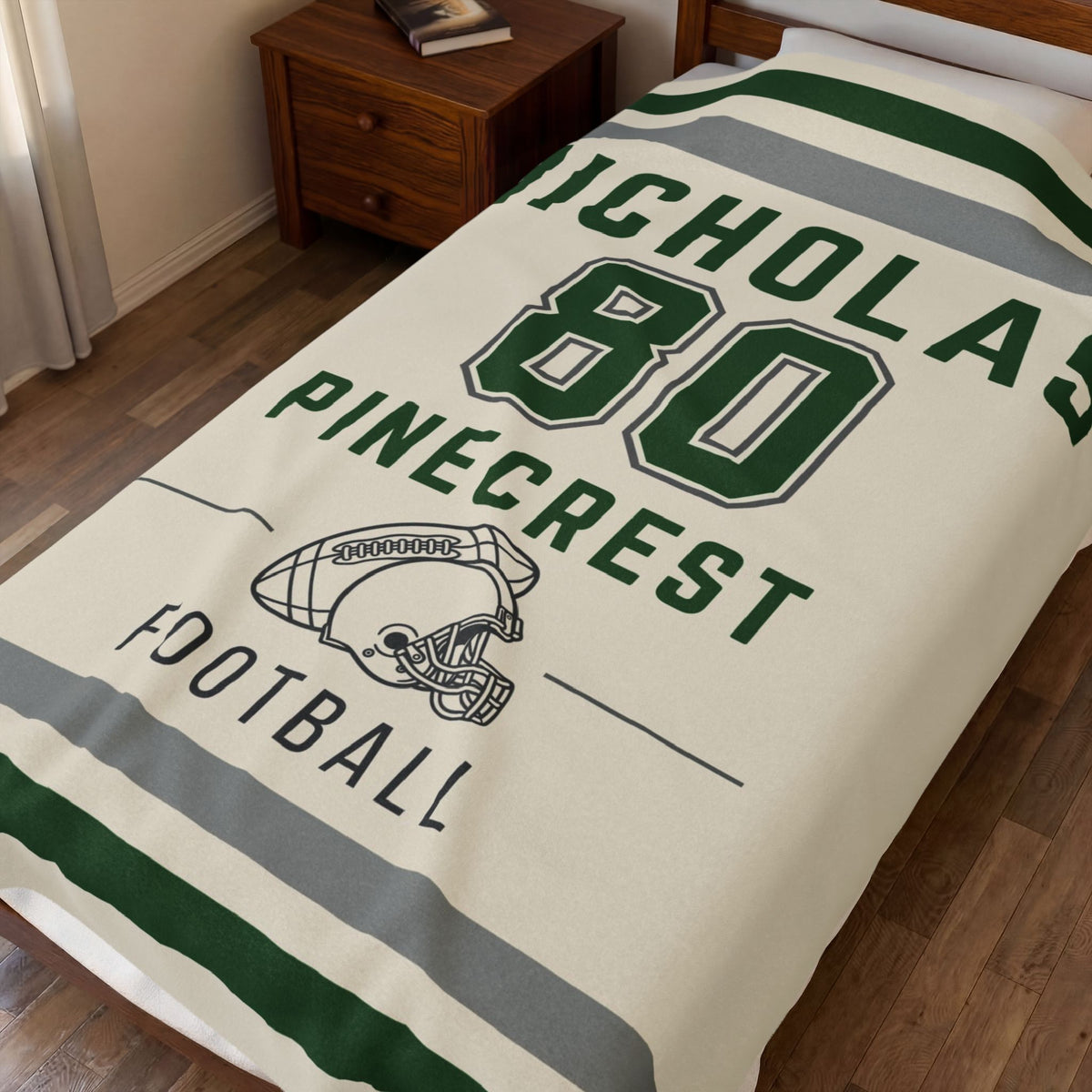 Personalized Football Blanket