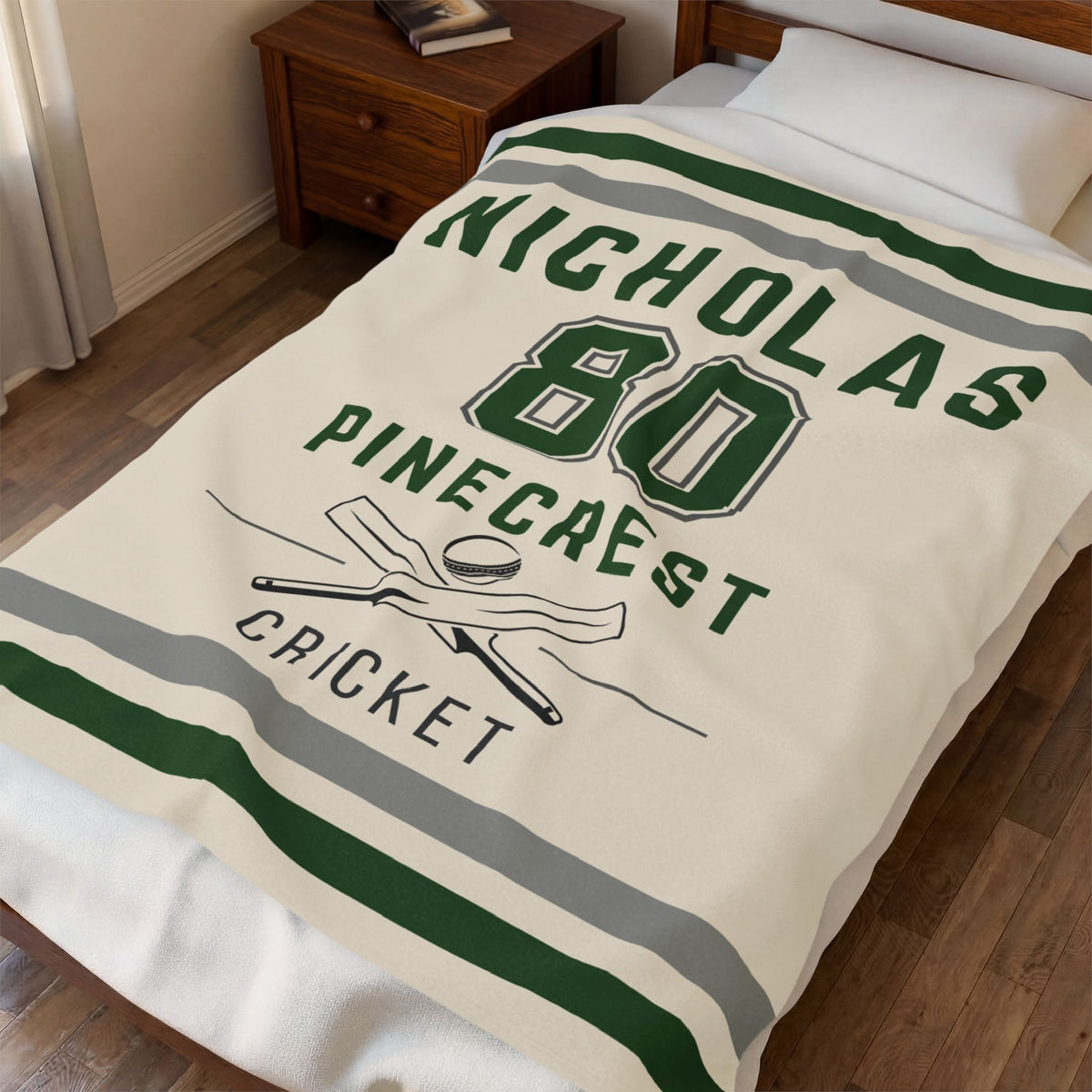 Personalized Cricket Blanket