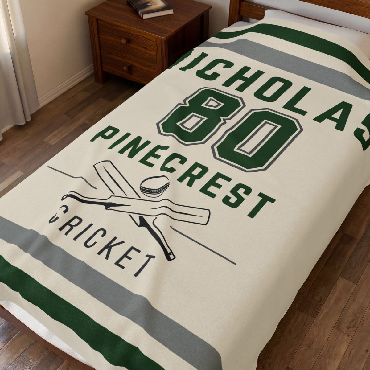 Personalized Cricket Blanket