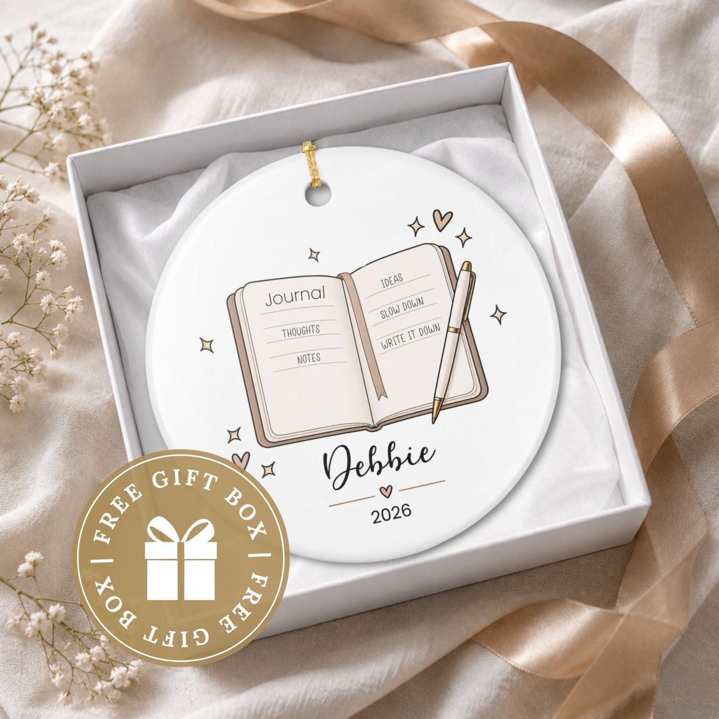 Personalized Journaling Ornament
