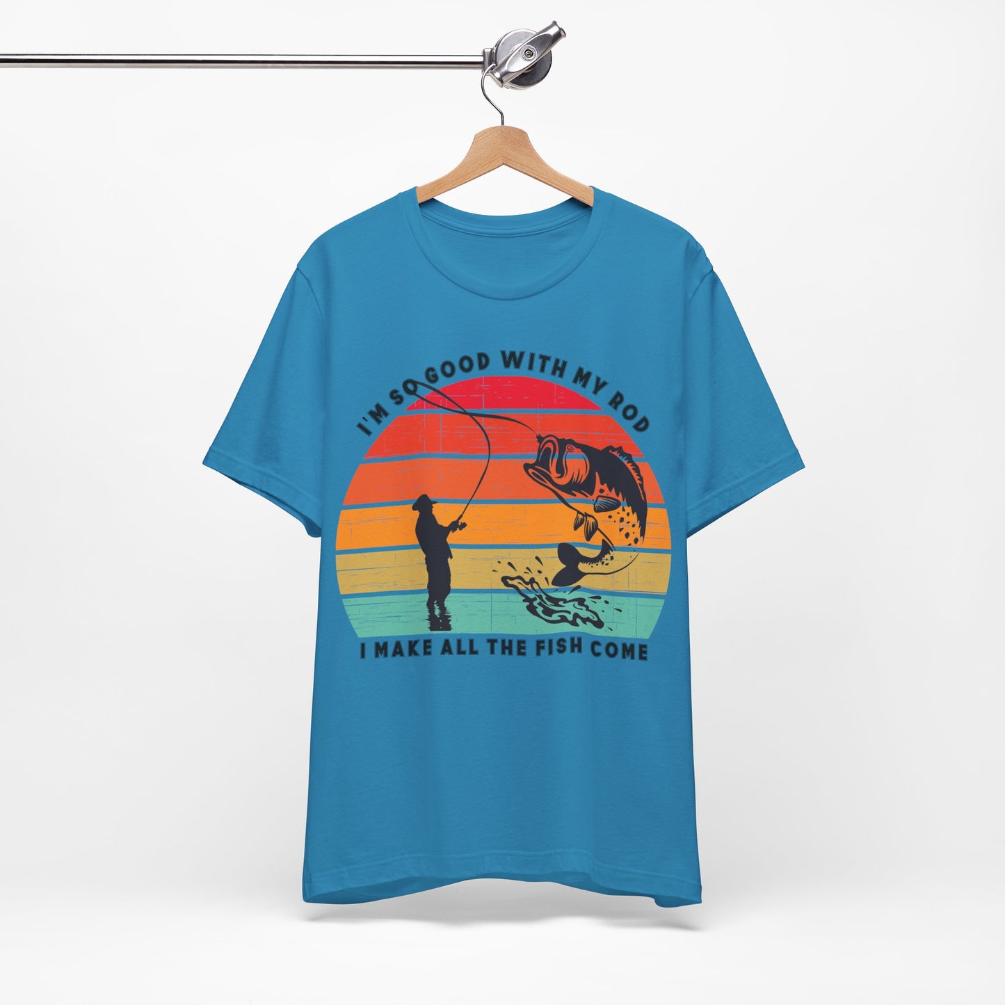 Funny Short Sleeve Fishing T-shirt for Men