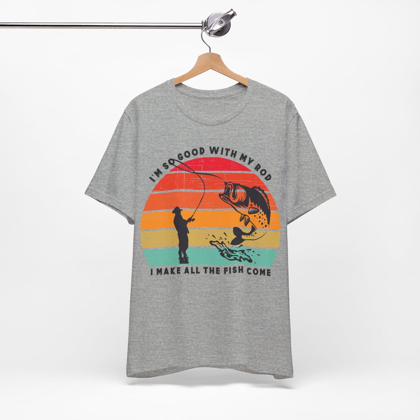Funny Short Sleeve Fishing T-shirt for Men