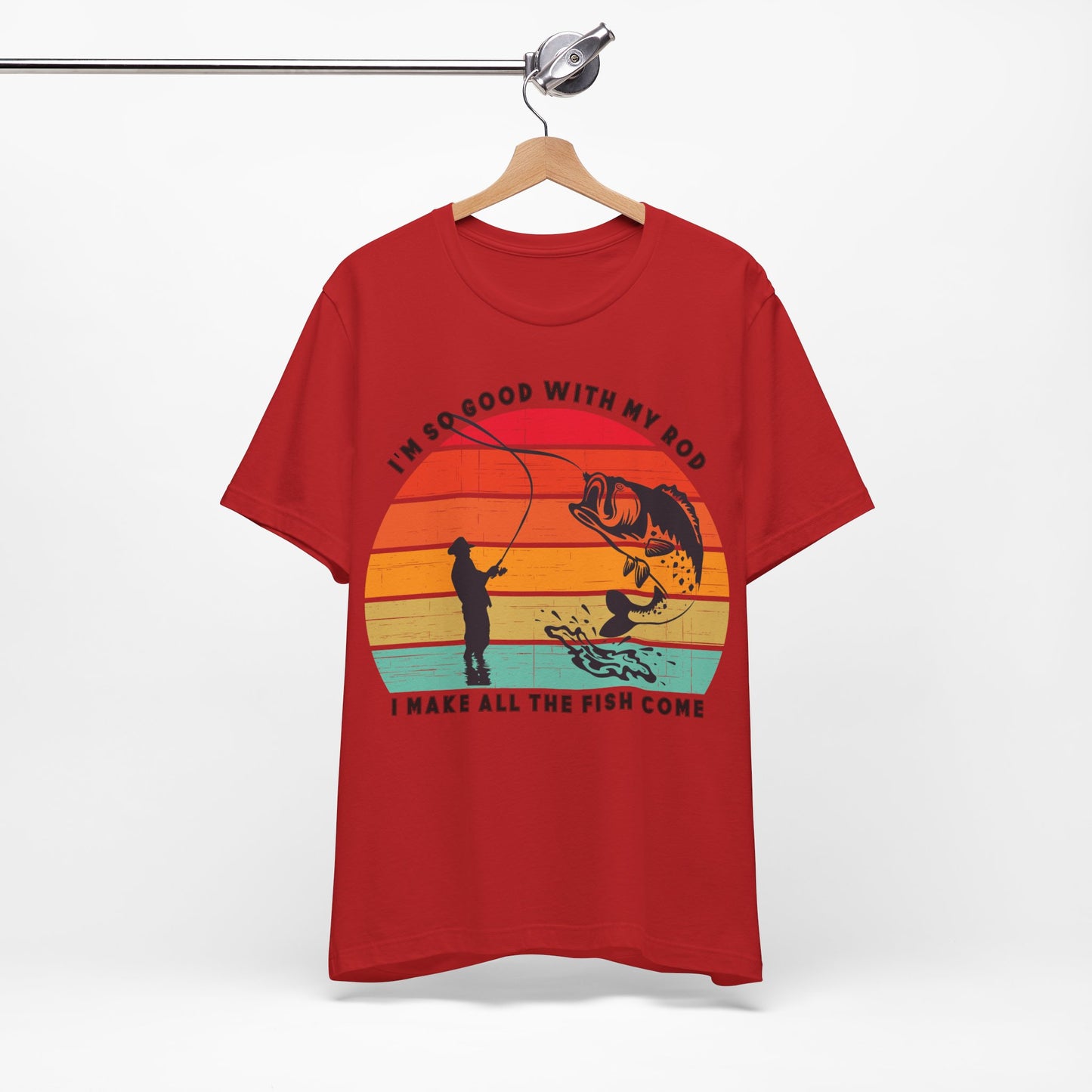 Funny Short Sleeve Fishing T-shirt for Men
