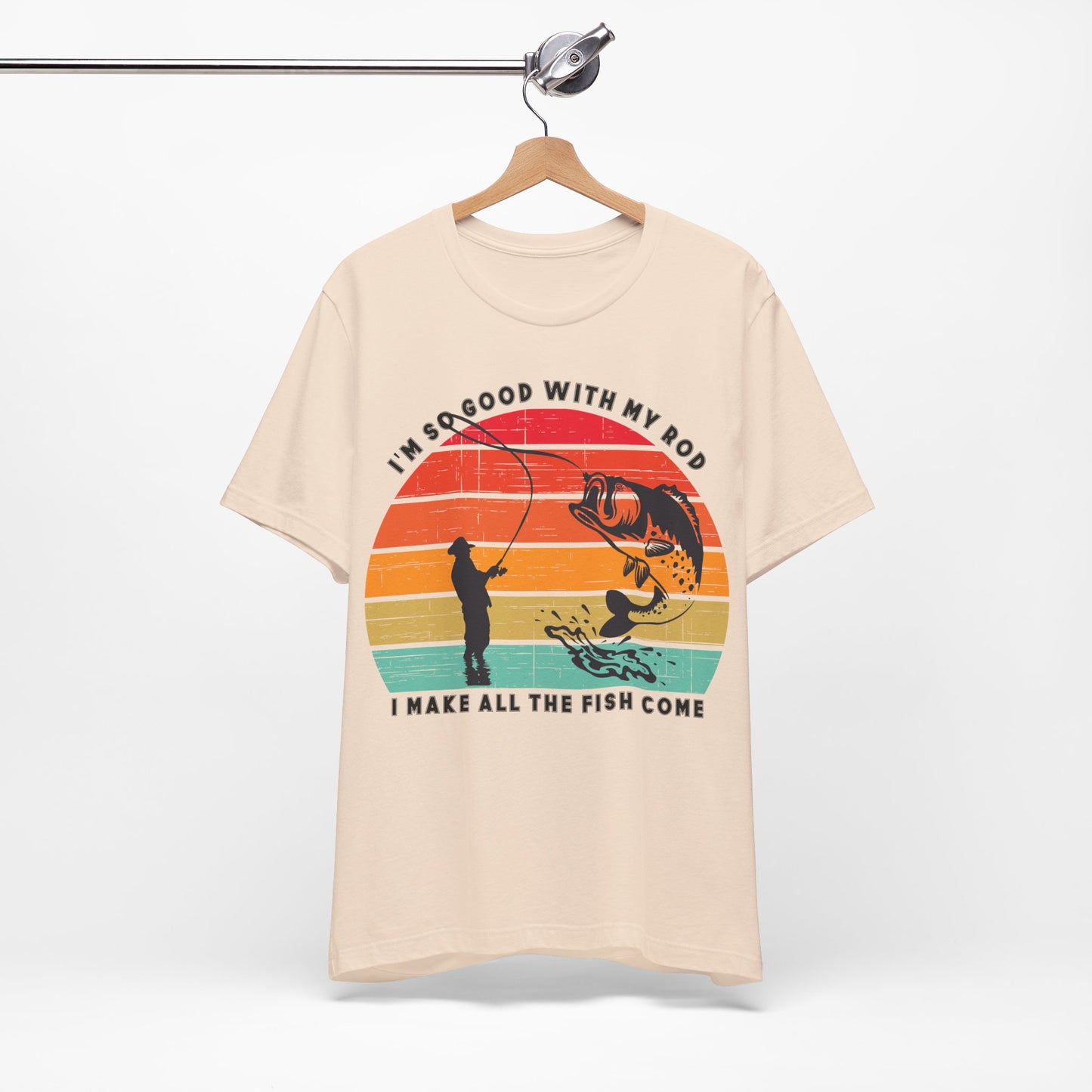 Funny Short Sleeve Fishing T-shirt for Men