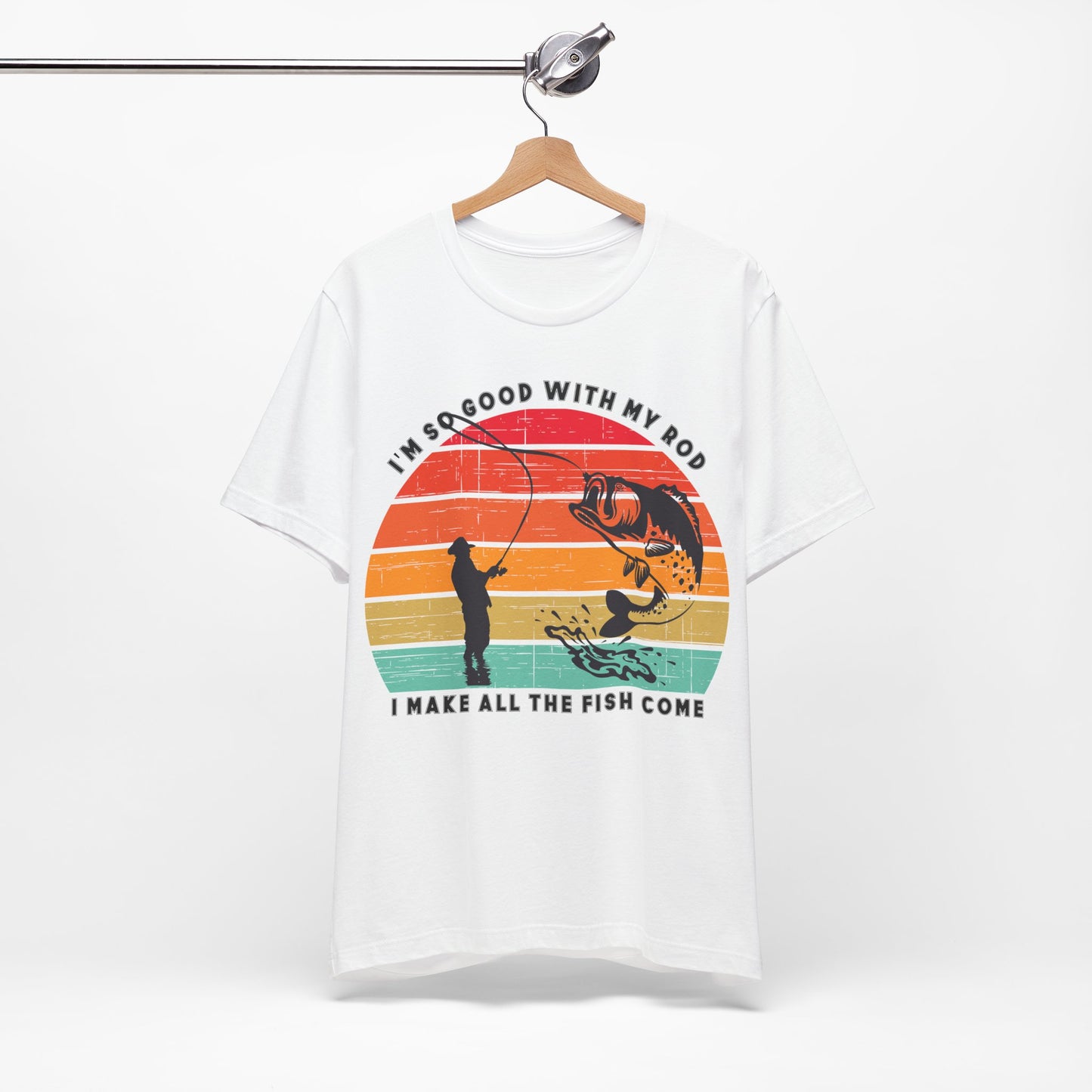 Funny Short Sleeve Fishing T-shirt for Men