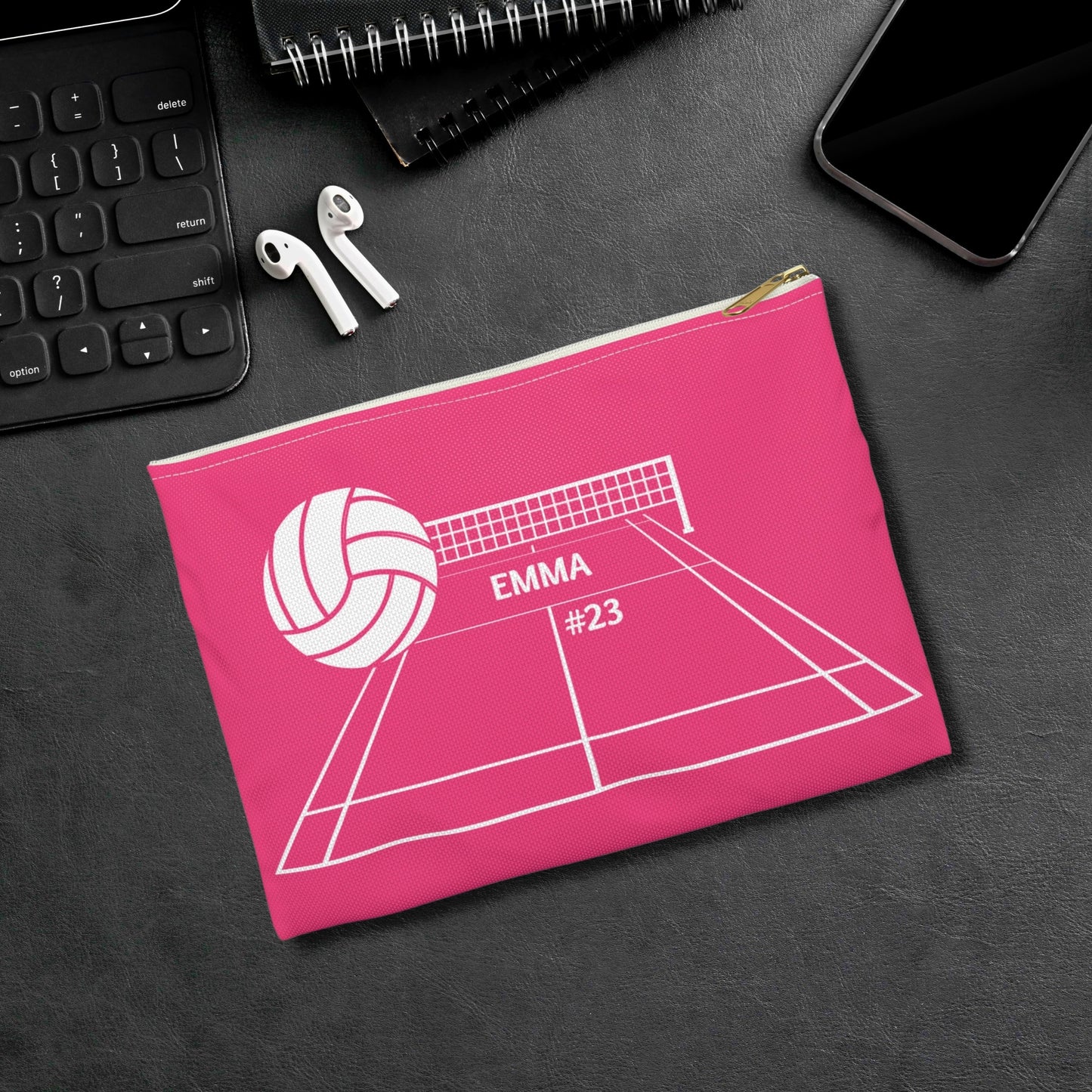 Personalized Volleyball Accessory Case