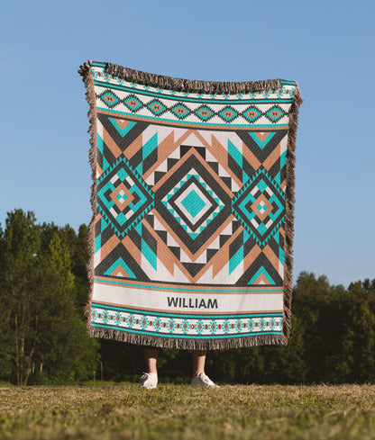 Custom Southwestern Woven Blanket