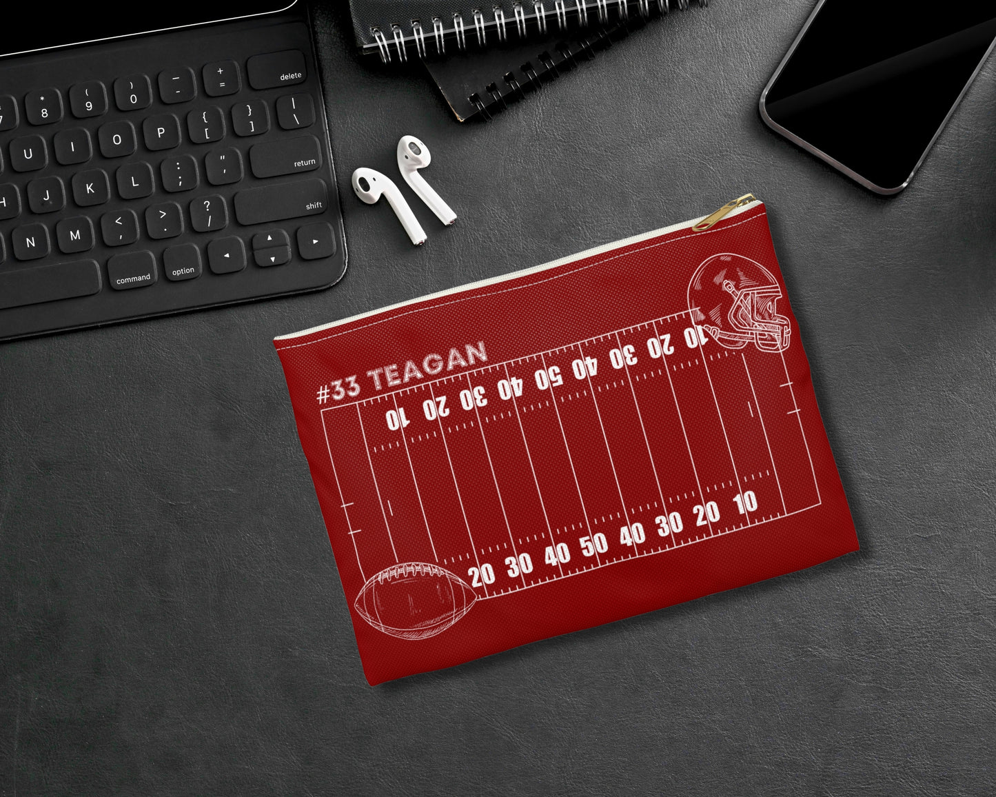 Personalized Football Accessory Case