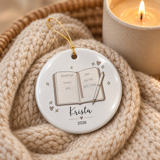 Personalized Journaling Ornament