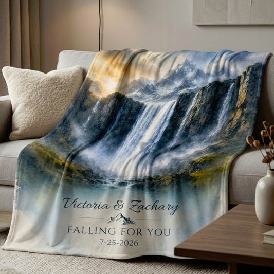Personalized Waterfall Blanket