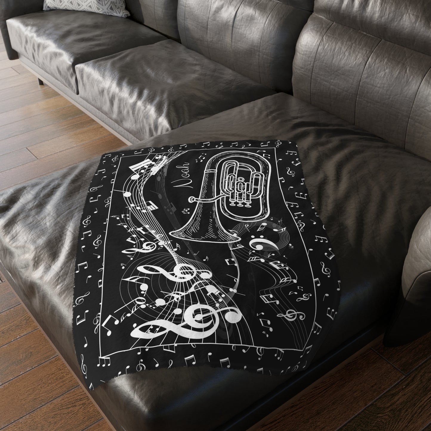 Personalized Tuba Blanket