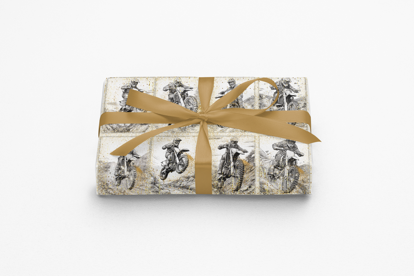 Dirtbike Wrapping Paper Roll Birthday Wrapping Paper 6 Foot Roll Gift Wrapping Paper Racing Wrapping Paper Dirtbike Rider Gift Wrap