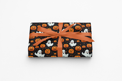Ghost Wrapping Paper Cute Halloween Wrapping Paper 6 Foot Pumpkin Wrapping Paper Roll Halloween Birthday Wrapping Paper