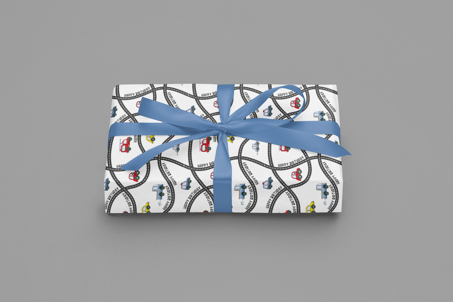 Car and Truck Birthday Wrapping Paper