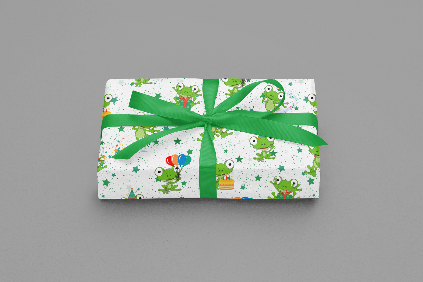 Frog Wrapping Paper Birthday Wrapping Paper Roll Cute Gift Wrap For Birthday 6 Foot Roll Green Gift Wrapping Paper For Frog Lover Gift