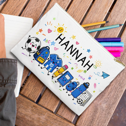 Personalized Soccer Pencil Case