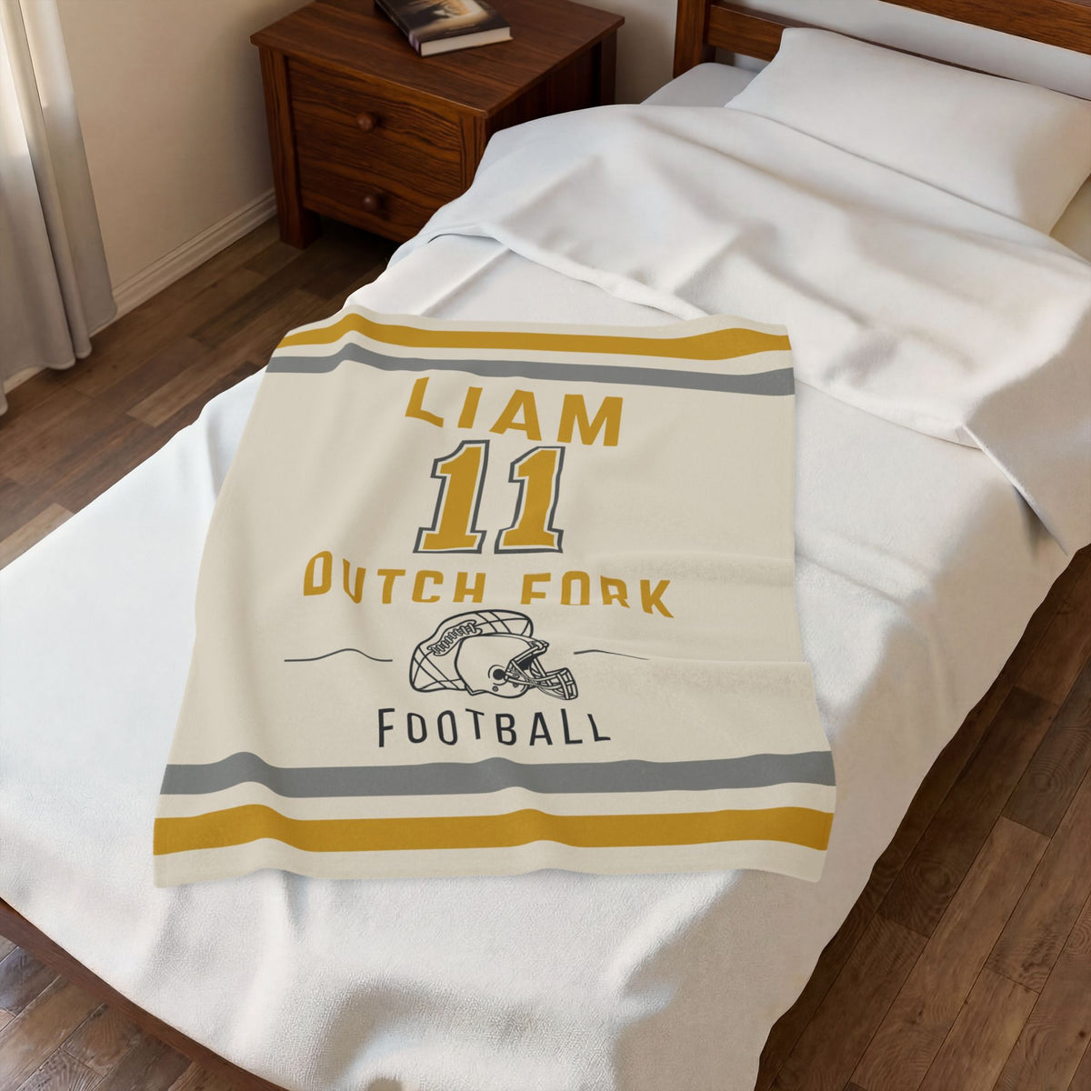 Personalized Football Blanket
