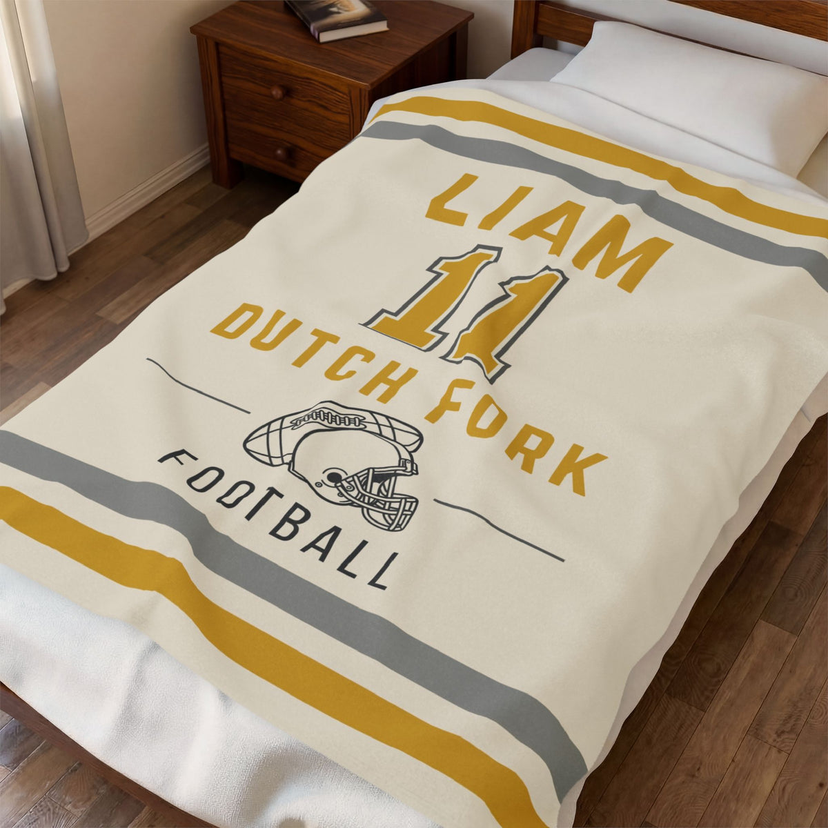 Personalized Football Blanket
