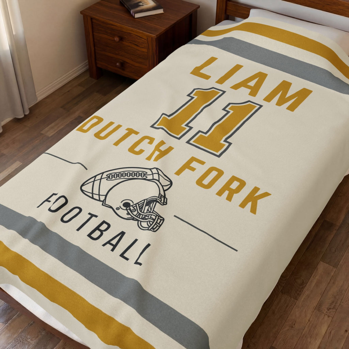 Personalized Football Blanket