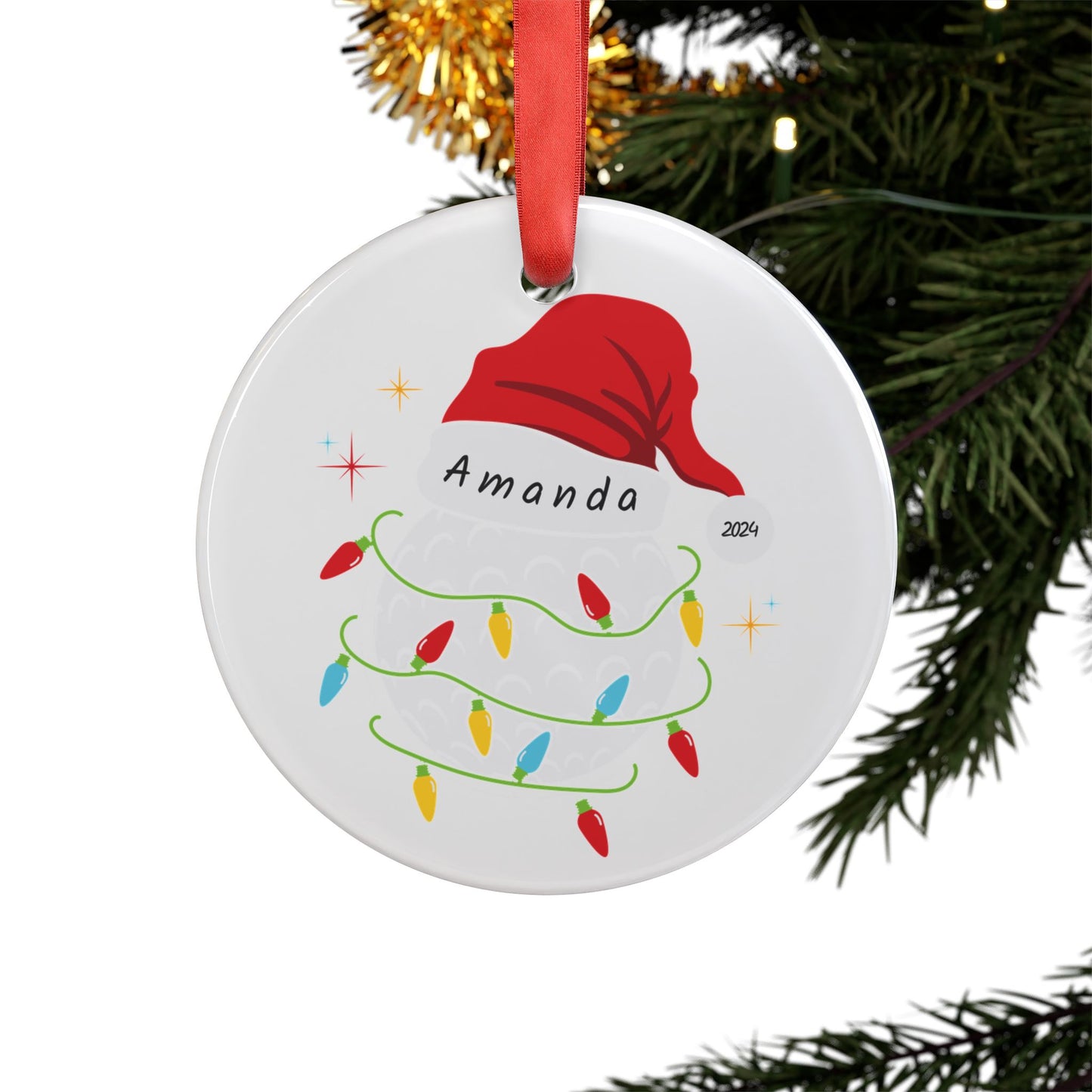 Golf Ornament Personalized