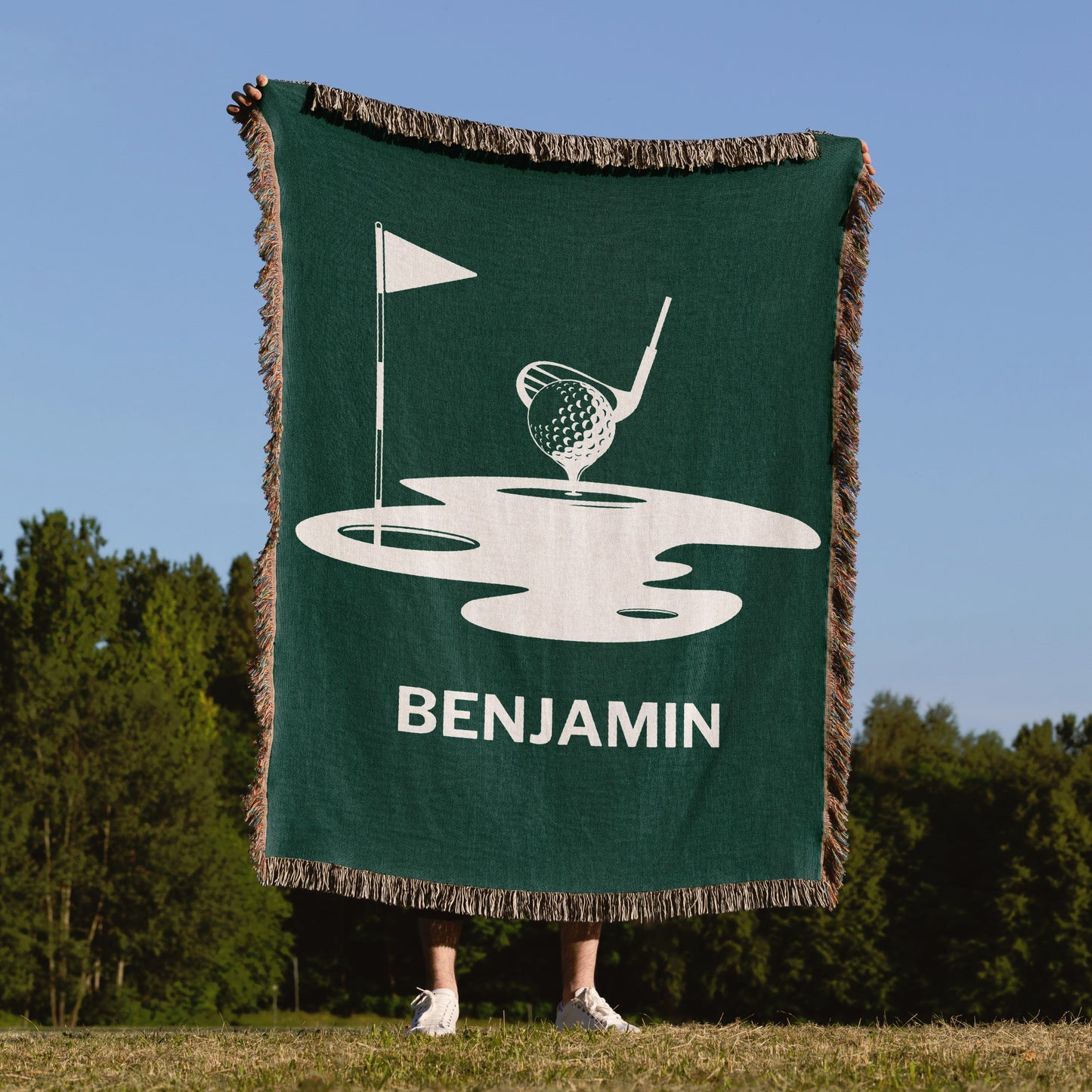 Personalized Woven Golf Blanket
