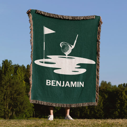 Personalized Woven Golf Blanket