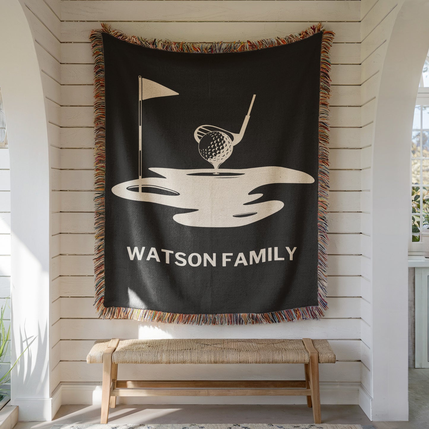 Personalized Woven Golf Blanket