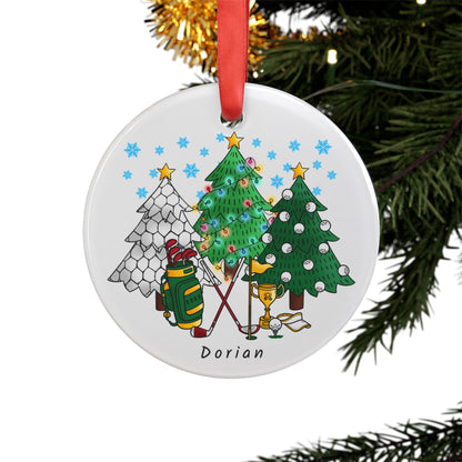 Personalized Golf Ornament Gift for Golfer