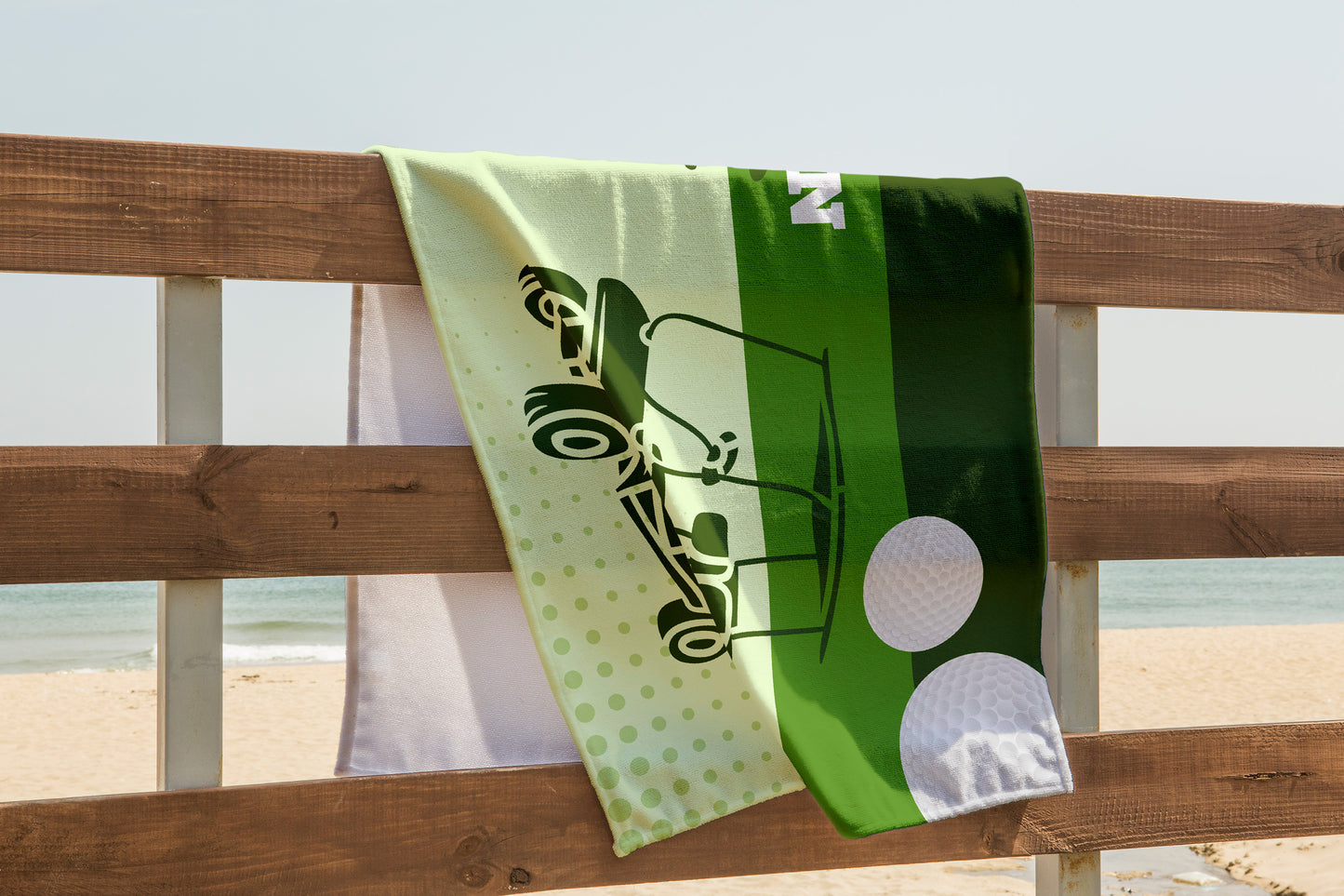 Personalized Golf Beach Towel Gift for Golfer