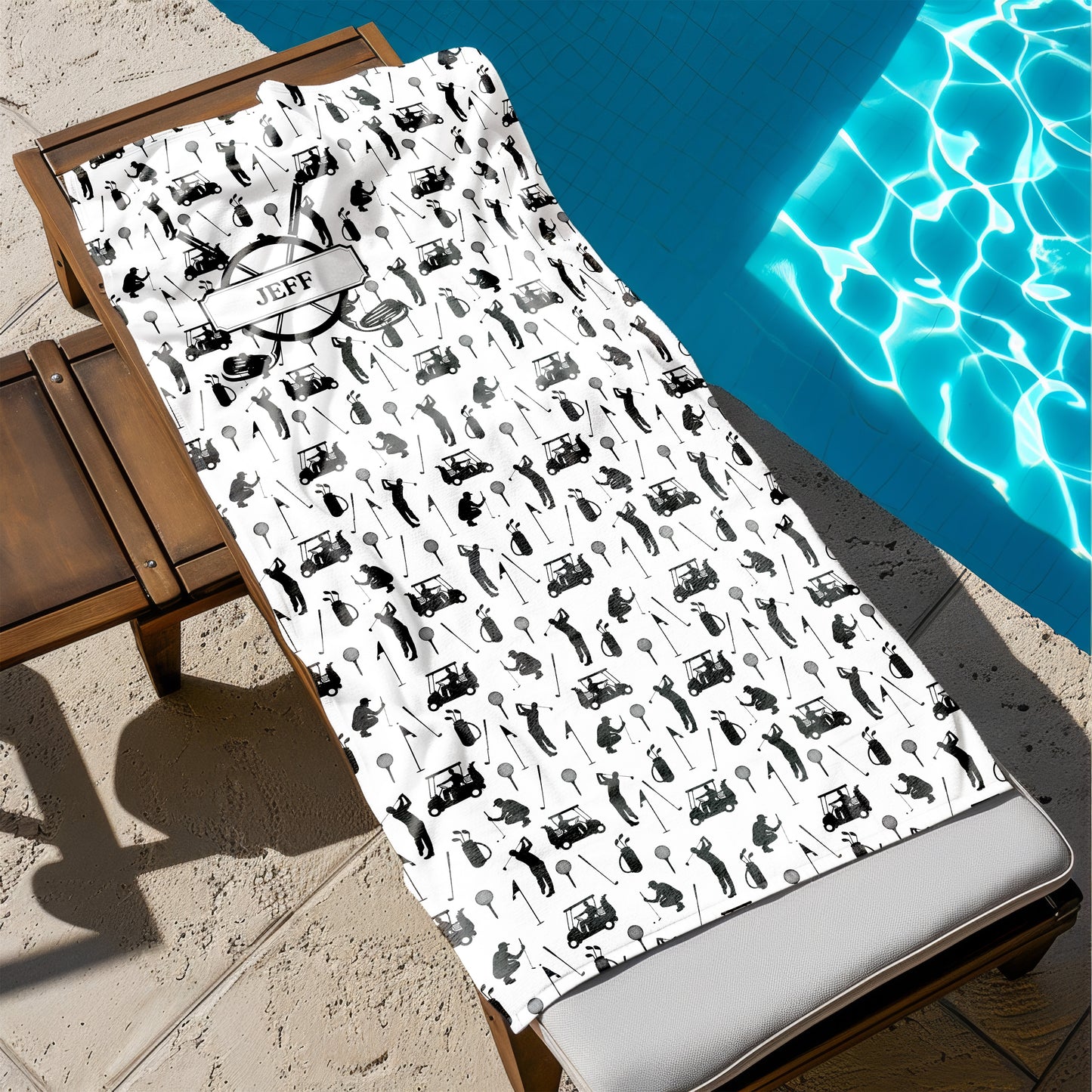 Personalized Golf Beach Towel