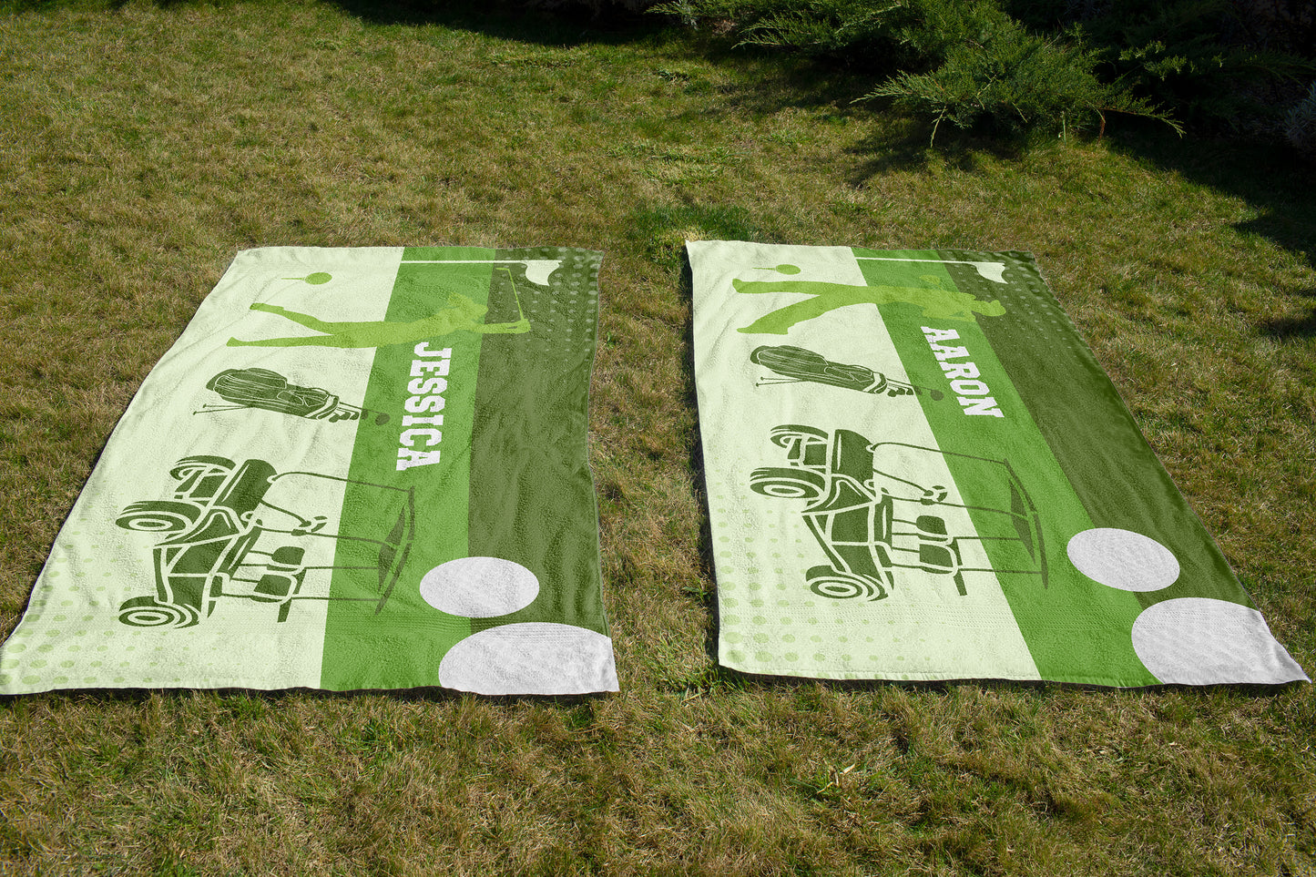 Personalized Golf Beach Towel Gift for Golfer