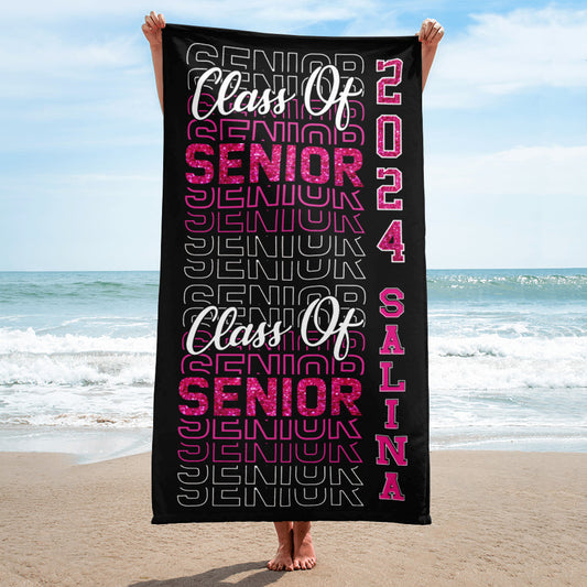 Personalized Beach Towel Custom Graduation Gifts