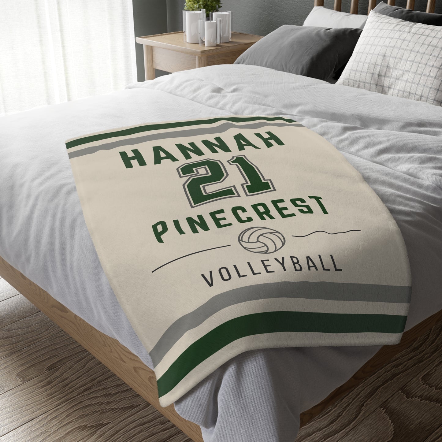 Personalized Volleyball Blanket