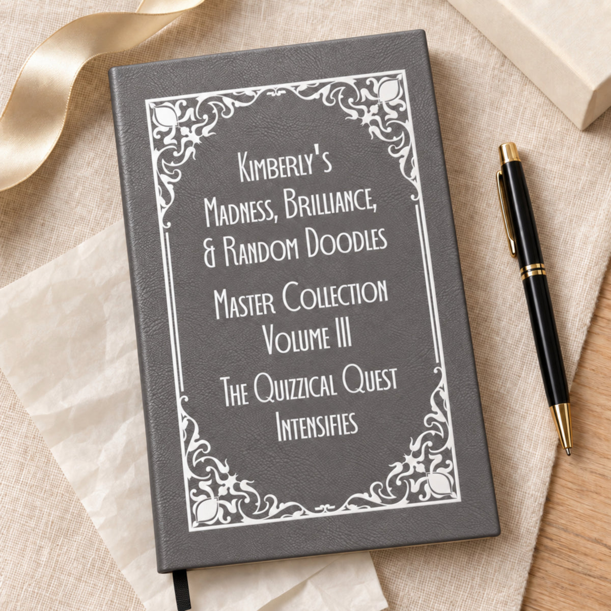 Custom Sarcastic Notebook Gift Set