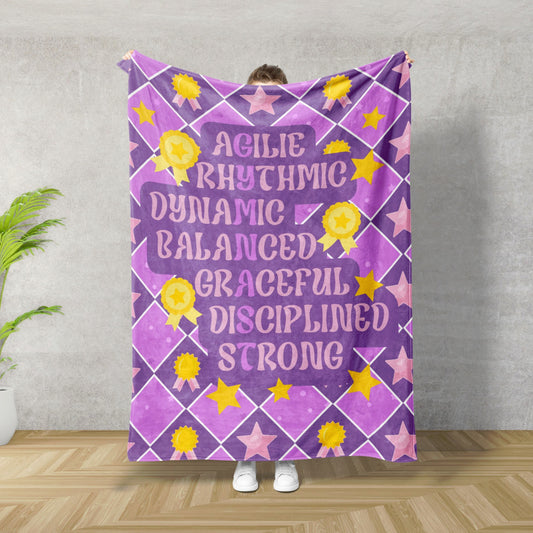 Gymnast Blanket Gymnastics Gift for Gymnast