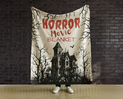 Haunted House Horror Movie Blanket