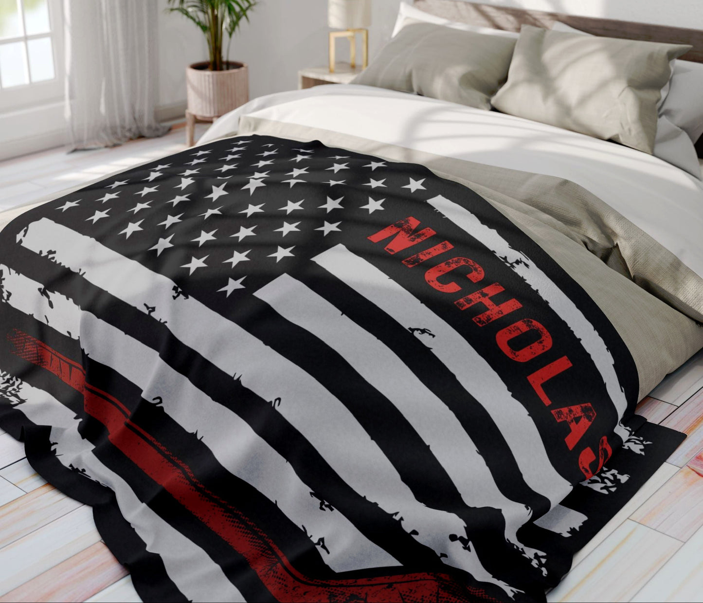 Personalized Hockey Blanket