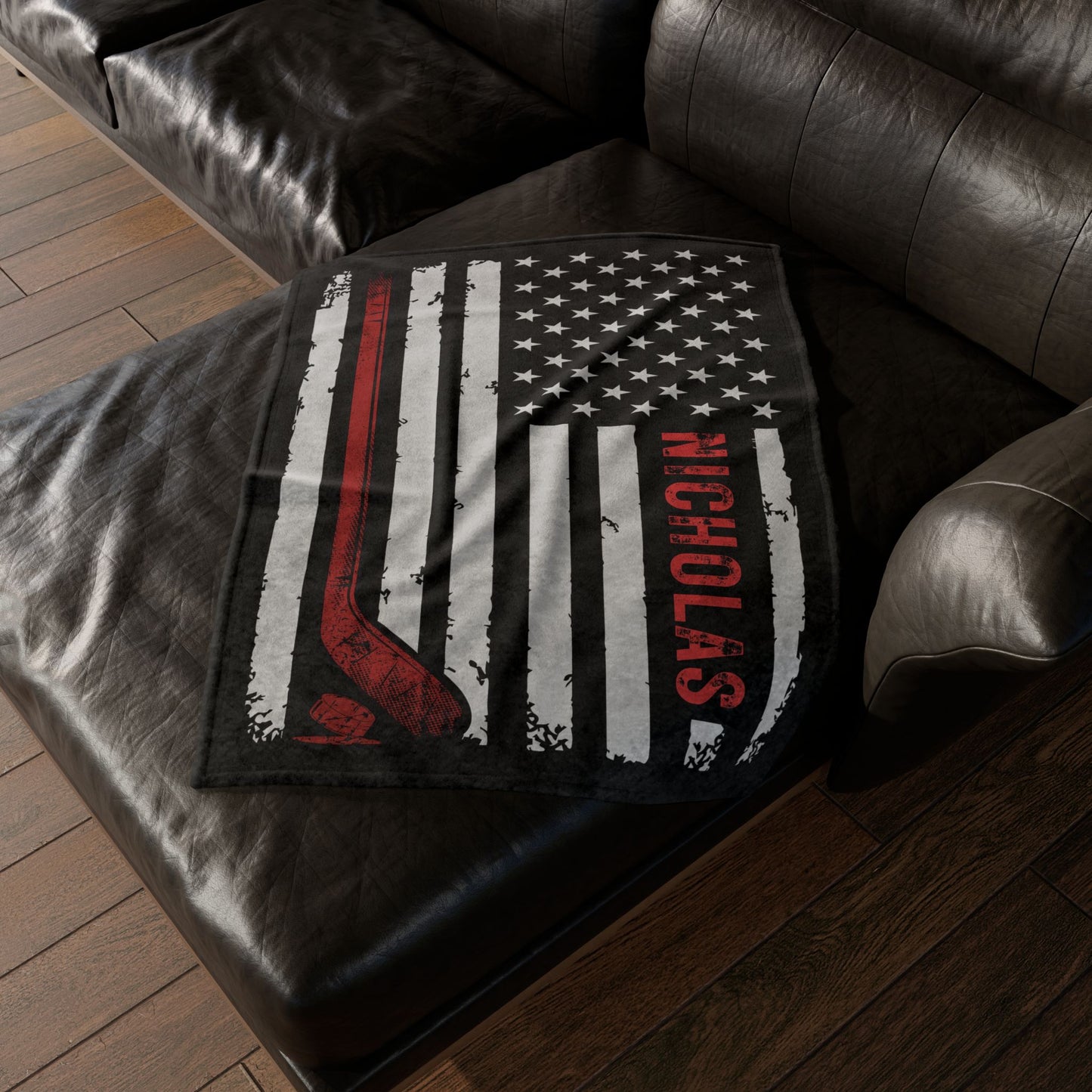 Personalized Hockey Blanket