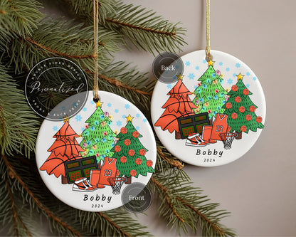 Personalized Basketball Ornament Custom Name Ornament