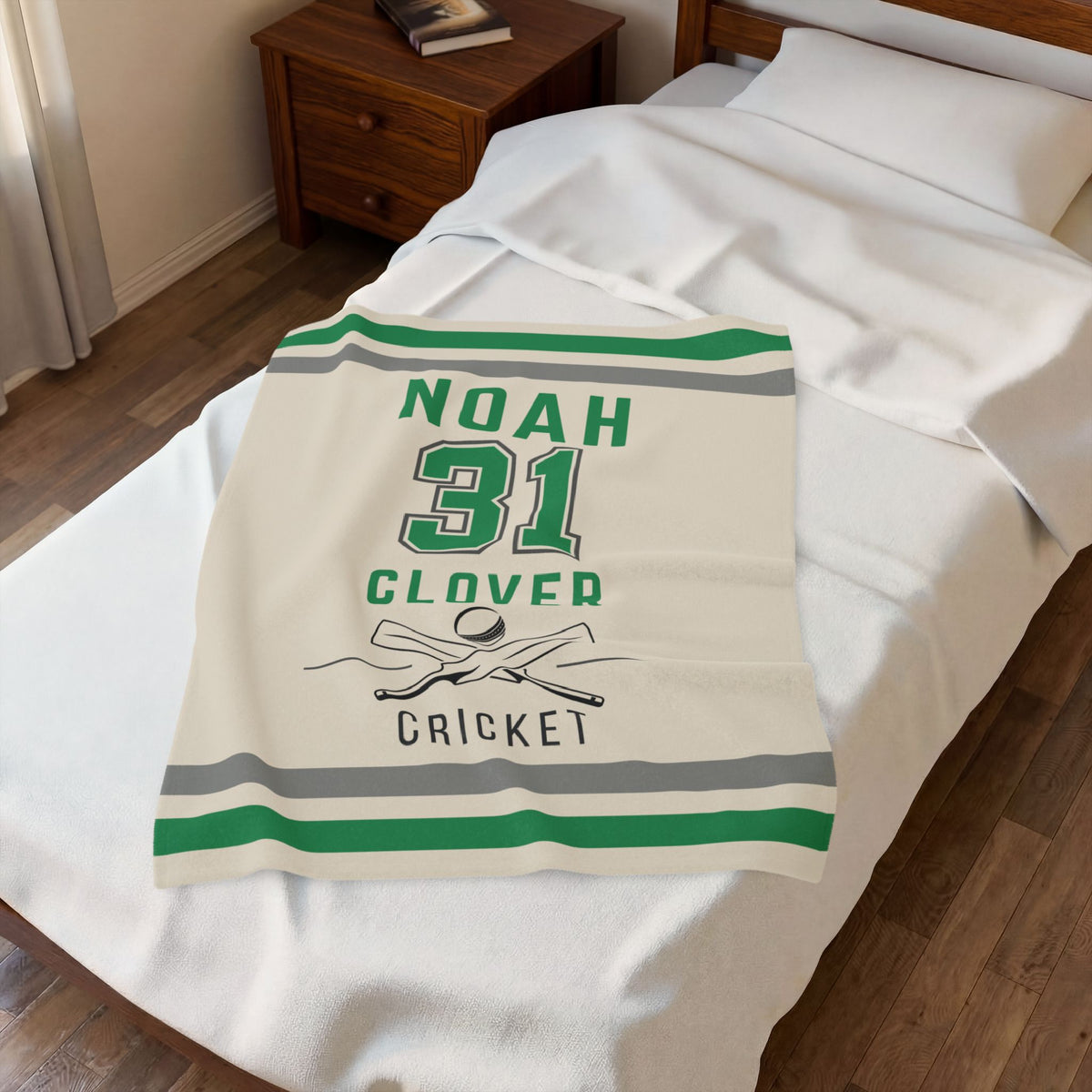 Personalized Cricket Blanket