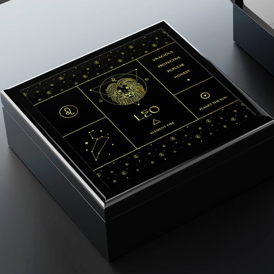 Leo Jewelry Organizer Keepsake Box