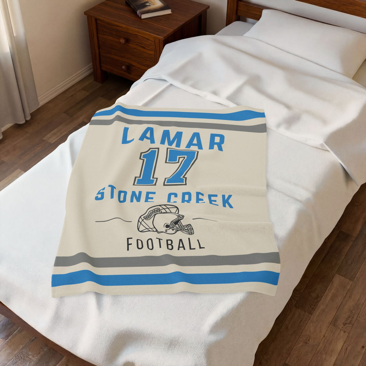 Personalized Football Blanket