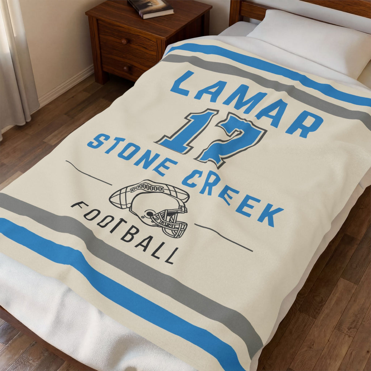Personalized Football Blanket