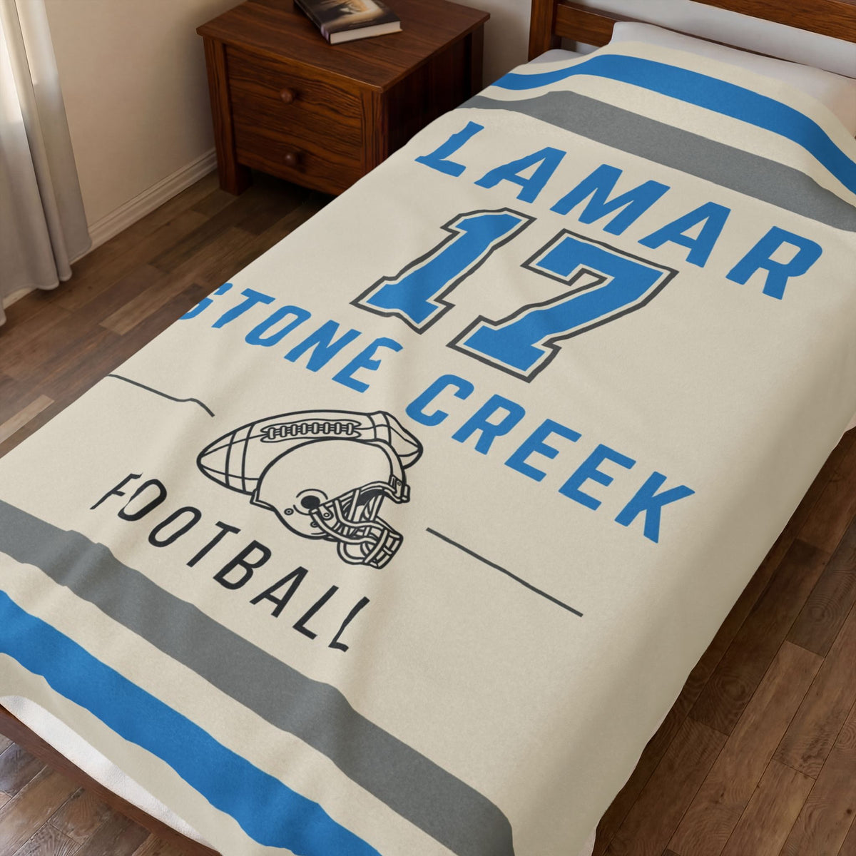 Personalized Football Blanket