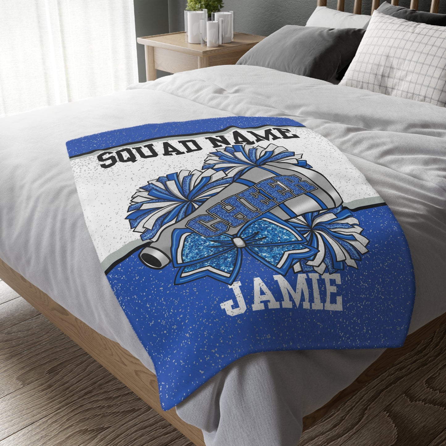 Custom Cheer Team Gift Cheerleader Blanket