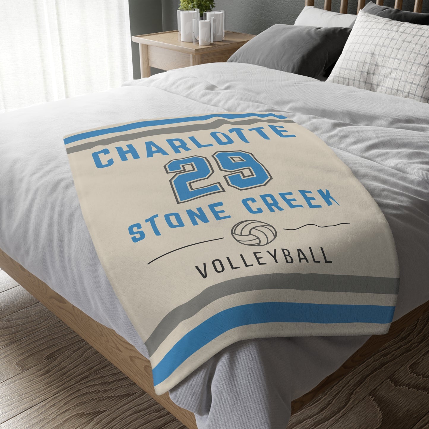 Personalized Volleyball Blanket