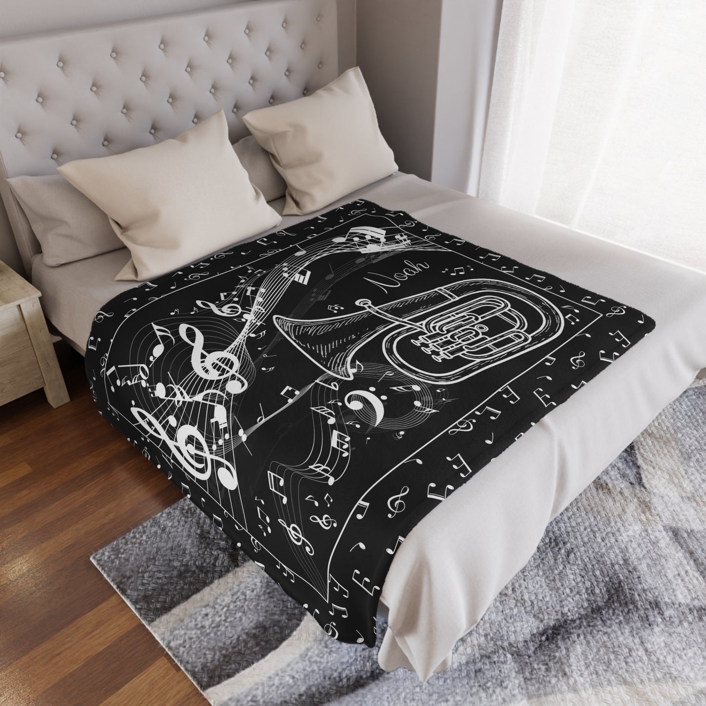 Personalized Tuba Blanket