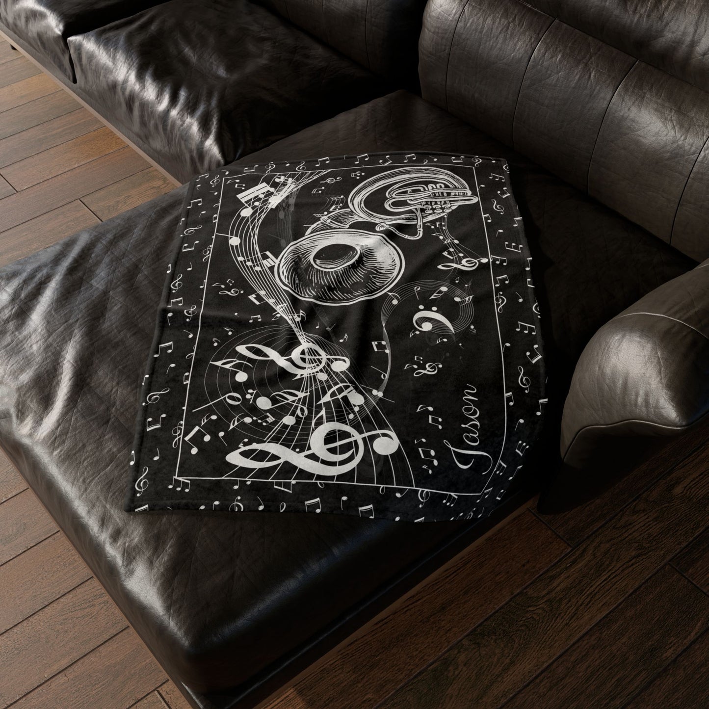 Personalized Sousaphone Blanket