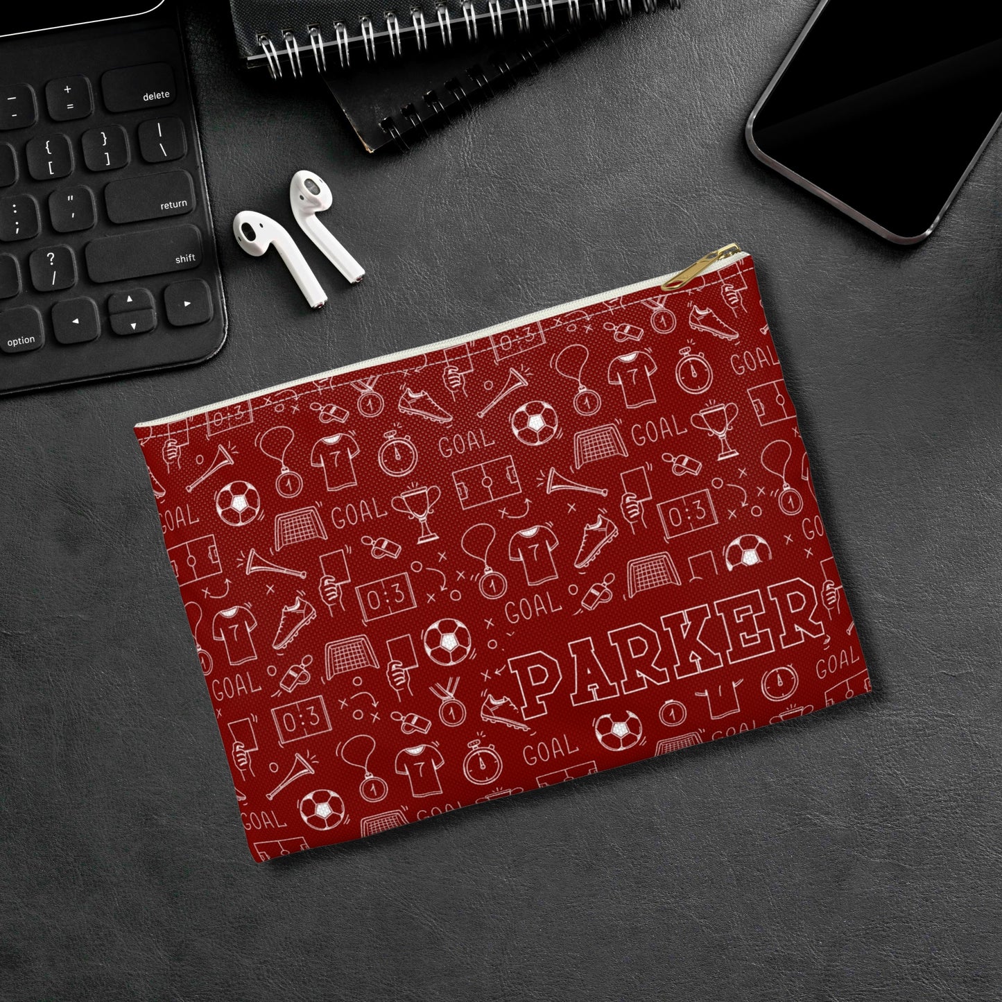 Personalized Soccer Pencil Case